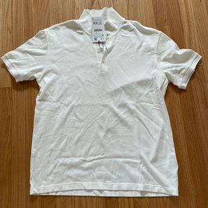 Zara White Knit Polo